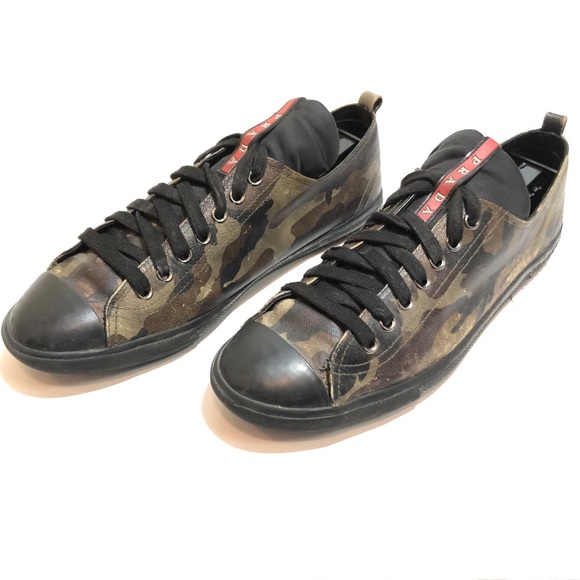 prada camo sneakers